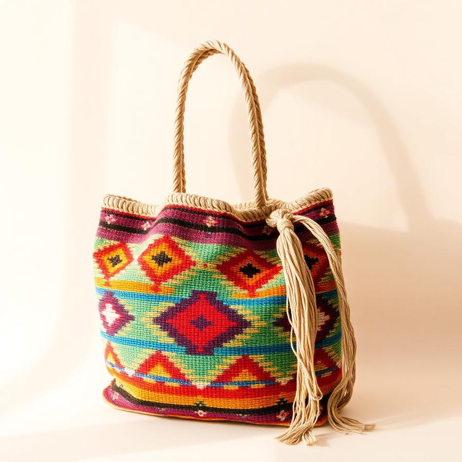 Bolso de iraca de Sandoná